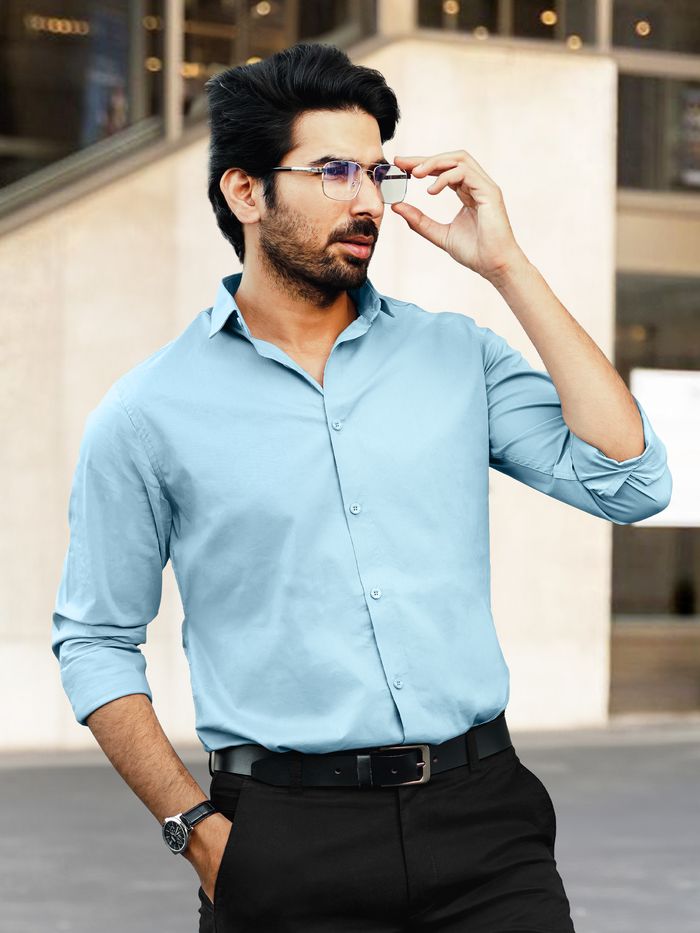 Outfit Best Formal Shirt For Mens Buy Sky Blue Formal Shirts For